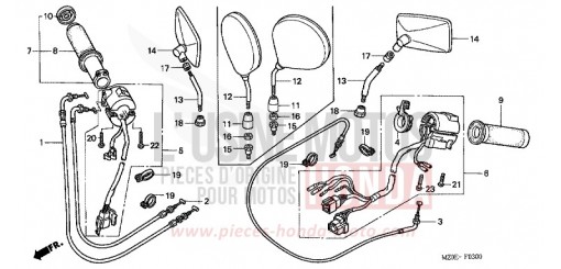 COMMUTATEUR/CABLE GL1500C2 de 2002